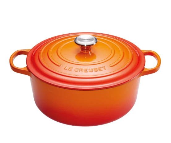 Virtuvės Indai - Le Creuset Signature Keptuvė 24cm Apvalus Ketaus Raudona