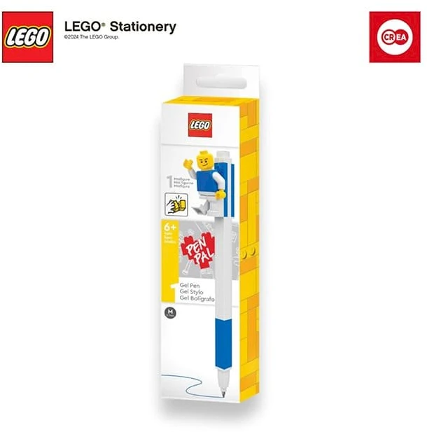 LEGO Gel Pen mėlyna su minifigūrėlė