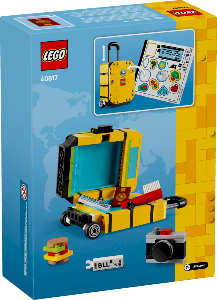 LEGO Geltona kelioninė lagaminas 40817