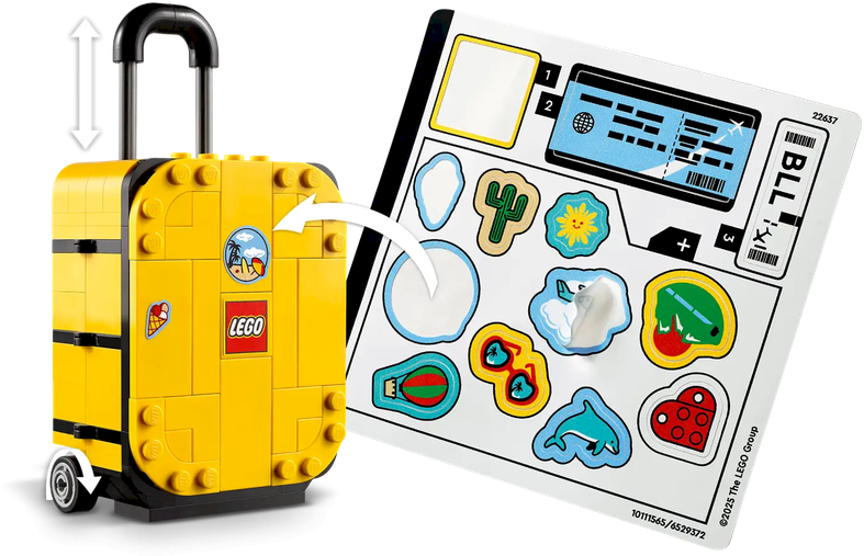 LEGO Geltona kelioninė lagaminas 40817