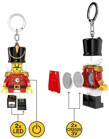 LEGO Minifigūrėlių Spragtuko žibintuvėlio raktų pakabukas LGL-KE214H