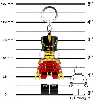 LEGO Minifigūrėlių Spragtuko žibintuvėlio raktų pakabukas LGL-KE214H