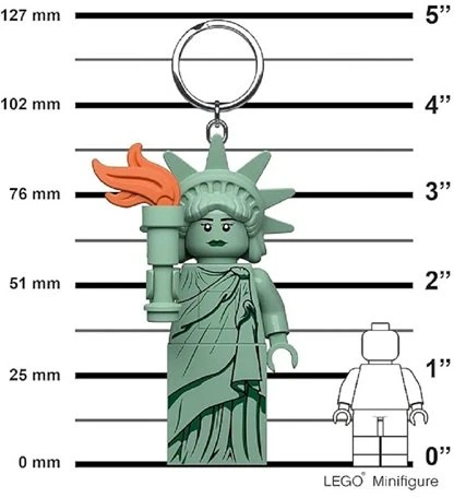 LEGO Laisvės statulos raktų pakabukas su žibintuvėliu LGL-KE158H