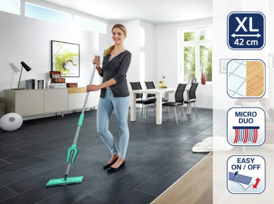 Leifheit Grindų šepetys "Picobello MicroDuo" (33 cm)