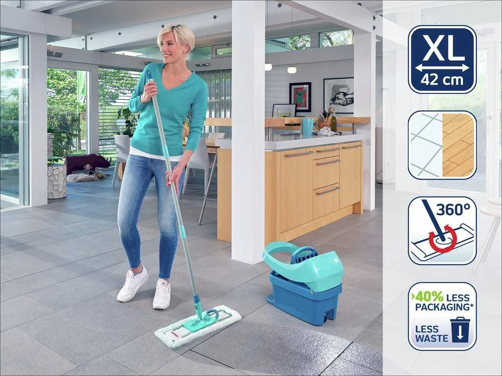Leifheit LEIFHEIT Grindų šepetys su sulankstoma katėms skirta dėže Profi XL micro duo 42cm 1055019