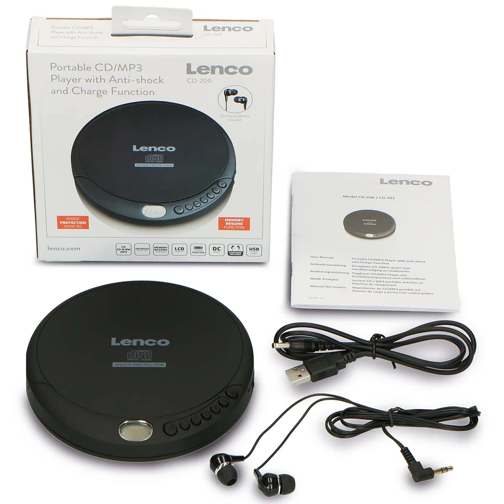 Lenco CD-200 juodas