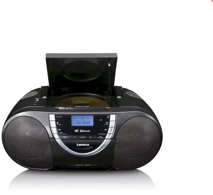 Grotuvas Lenco Lenco DAB+-Radio/Boombox SCD-6900, kaseta, CD grotuvas/MP3, FM, DAB+, juoda