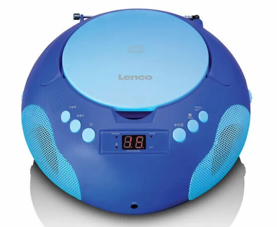 Grotuvas Trevi Lenco CD grotuvas with bluetooth and microphone mėlynas SCD-625BU