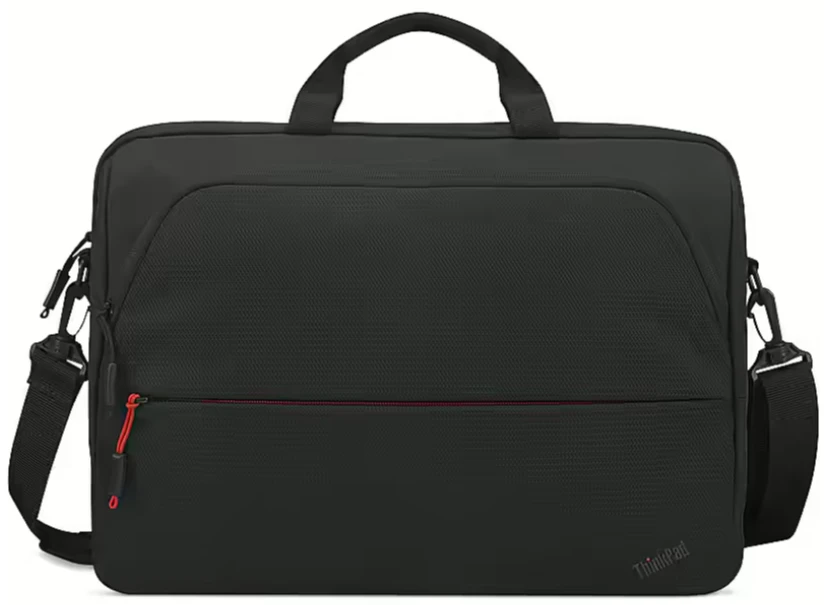 Lenovo | Essential | ThinkPad Essential 13–14 colių plonas nešiojamas kompiuteris su viršutiniu dėklu (tvarus ir ekologiškas, pagamintas iš perdirbto PET: iš viso 7,5 %; išorė: 24 %) | Tinka iki 14 colių | Išorinis dėklas | Dirželis per petį | Juodas