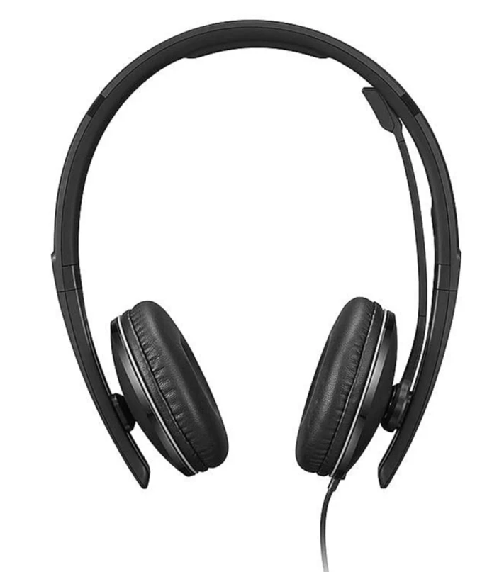Lenovo Wired ANC Headset Gen 2 – juodos ausinės su mikrofonu