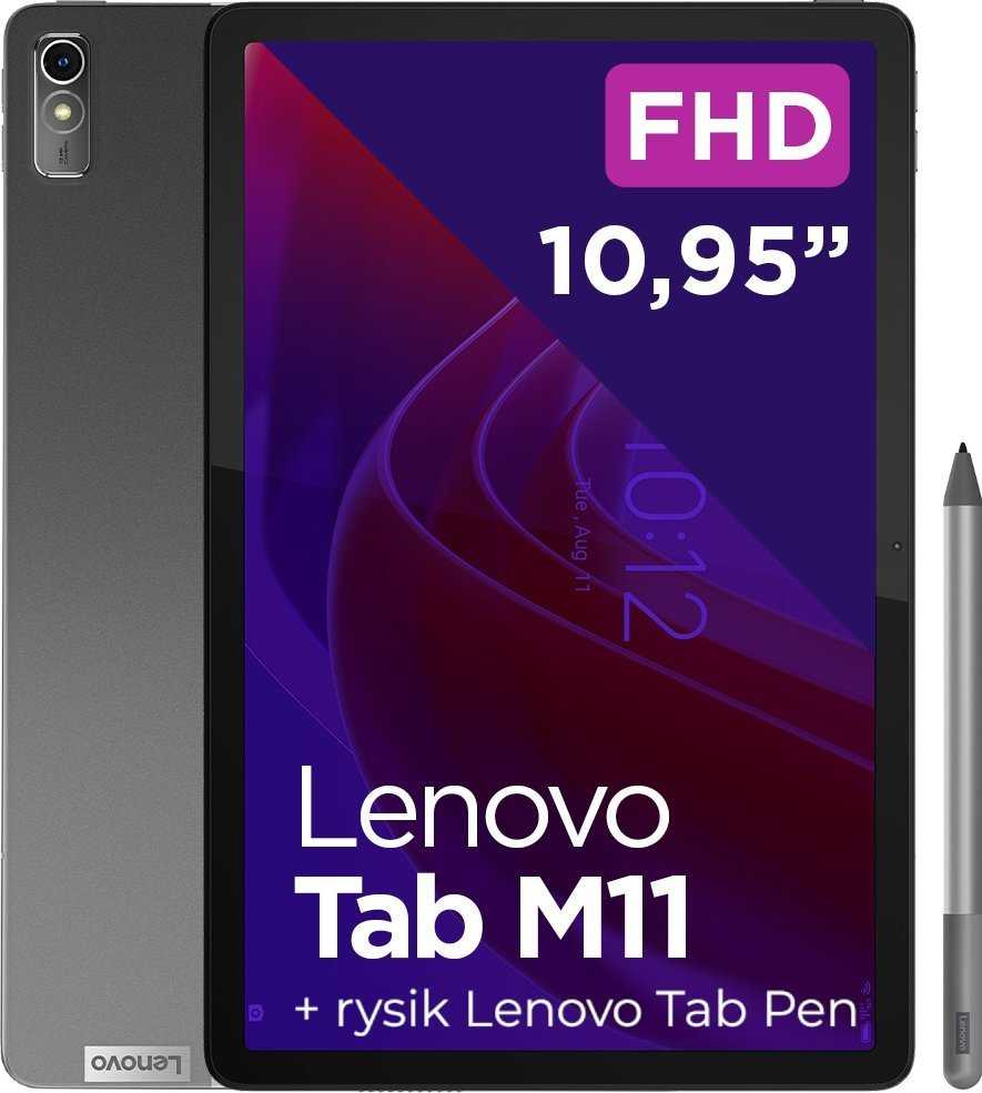 Planšetinis kompiuteris Lenovo Tab M11 4GB RAM/ 128GB/ Pilkos spalvos (Luna Grey) + Lenovo® Tab Pen