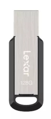 Lexar | Flash Drive | JumpDrive M400 | 128 GB | USB 3.0 | Juodas/Pilkas