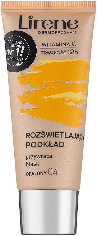 Lirene Illuminating Foundation 04 Įdegis, 30 ml
