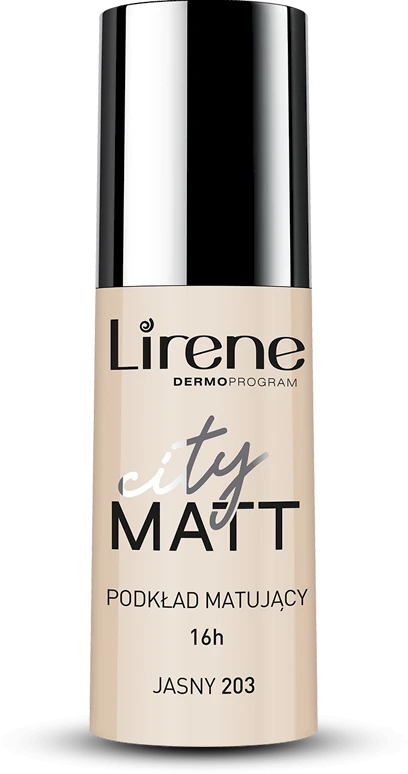 Lirene City Matt Matifying Liquid Foundation 204 Natural, 30 ml