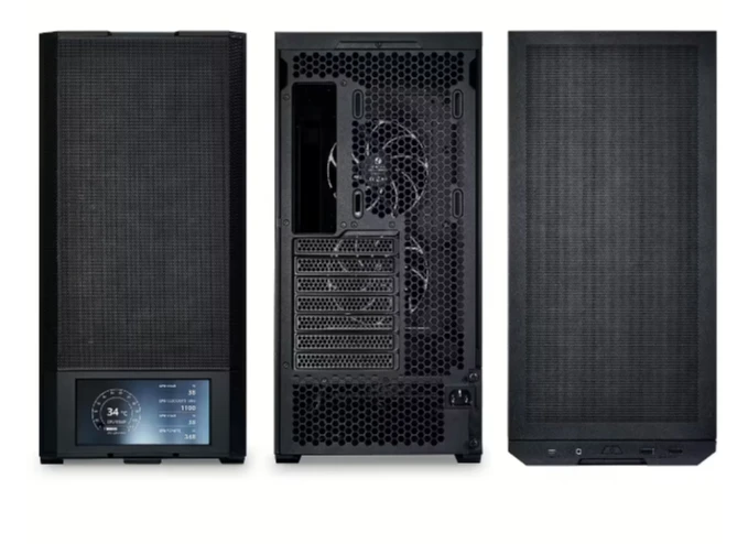 Lian Li LANCOOL 207 PC kompiuterio korpusas, Midi-Tower, ATX, Tempered Glass – juodos spalvos