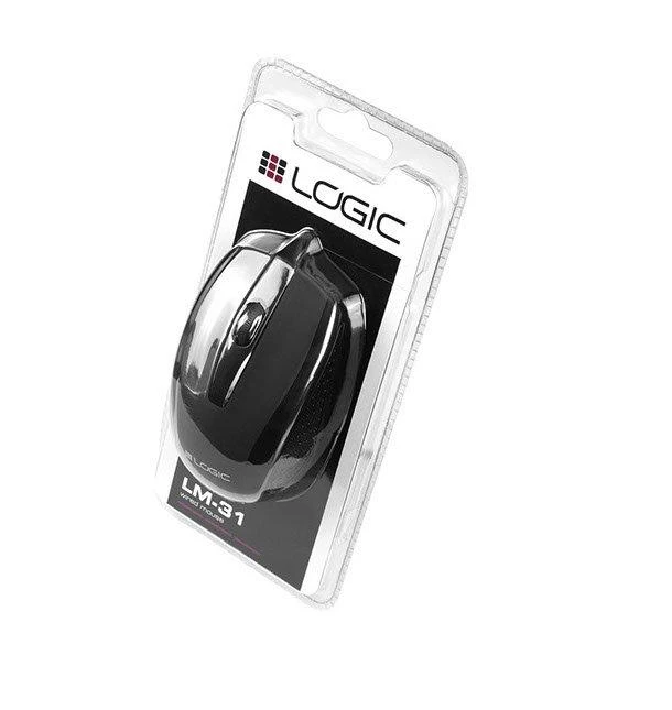 Logic Concept Logic LM-31 pelė su laidu, juoda