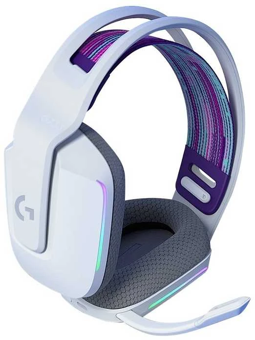 Belaidės ausinės Logitech G733, LIGHTSPEED, RGB, Baltos spalvos