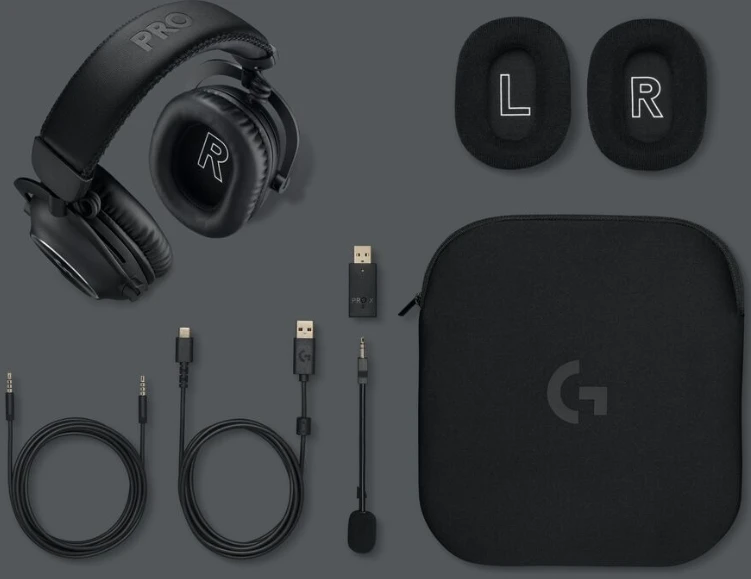 LOGITECH G PRO X 2 LIGHTSPEED Belaidės Ausinės Žaidimams - Juodas - 2.4GHZ - Bundle - EMEA28-935