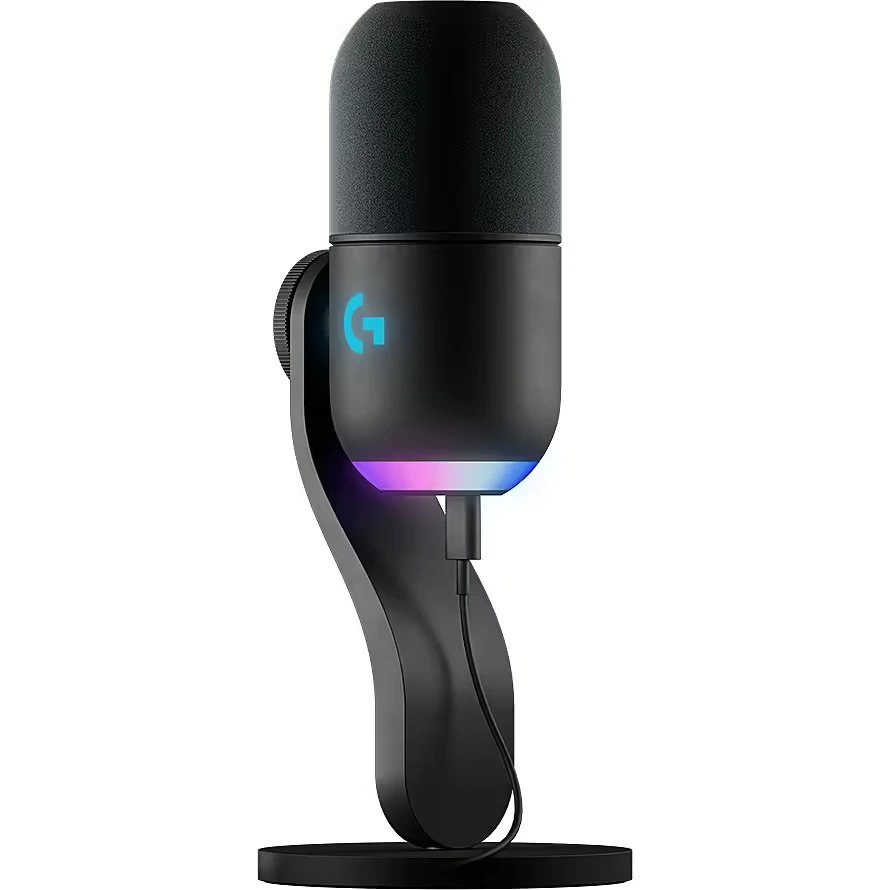 Logitech G Yeti GX Dynamic kardioidinis laidinis mikrofonas (juodas) su RGB | USB