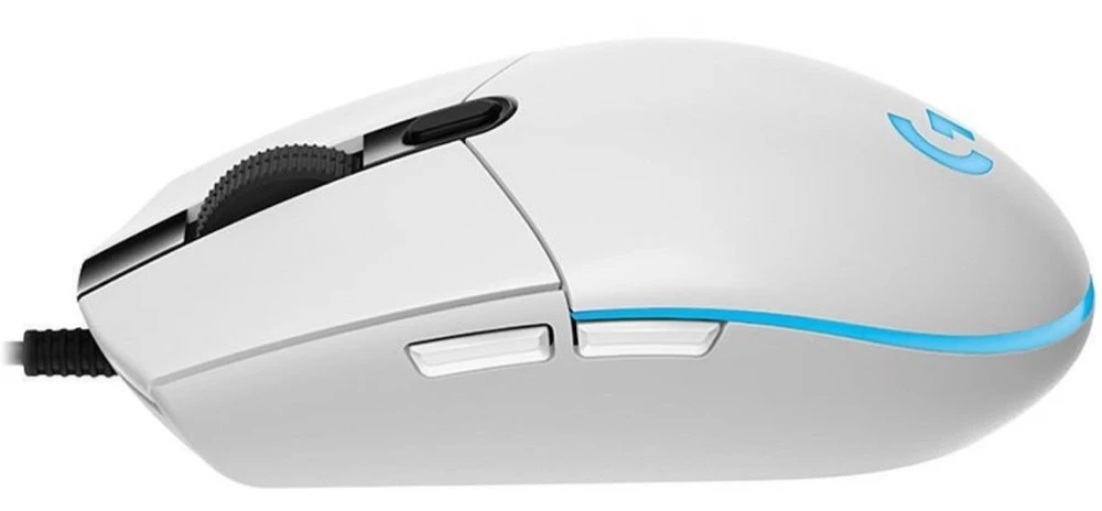 Pelė žaidimams Logitech G102 Lightsync, Balta