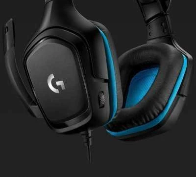 Logitech G432 7.1 Surround Sound ausinės su laidu žaidimams, Juodos