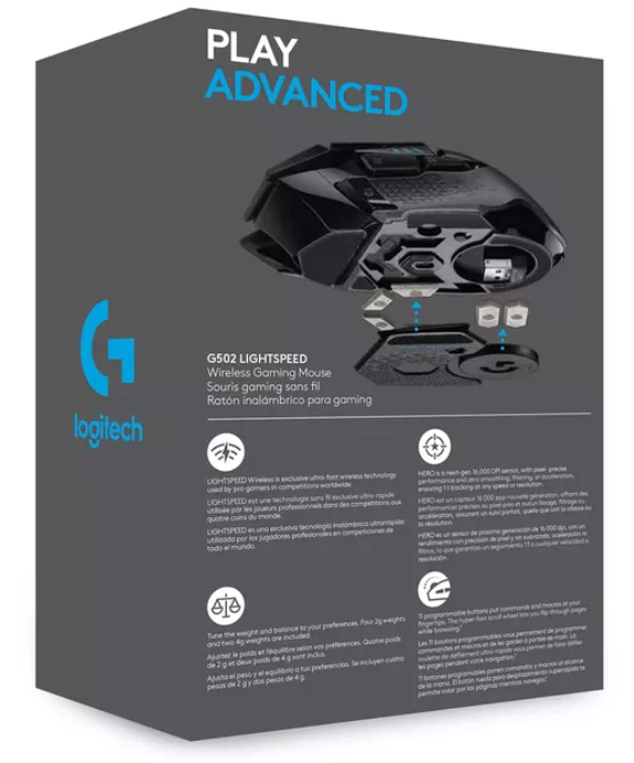 LOGITECH G502 LIGHTSPEED Belaidė pelė žaidimams - EWR2