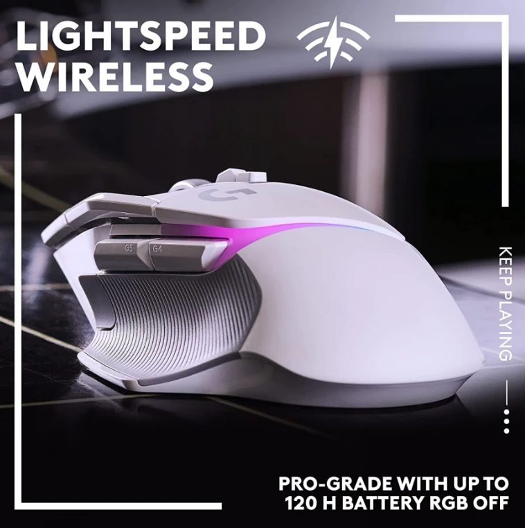 Pelė Logitech G502 X PLUS, balta