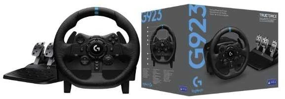 Logitech G923 TRUEFORCE simuliacinis lenktynių vairas su pedalais, skirtas PlayStation/PC