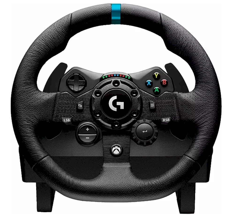 LOGITECH G923 SE lenktyninio vairo ir pavarų perjungimo svirties derinys, skirtas „XBOX Series X S XBOX One“ ir PC Juodas