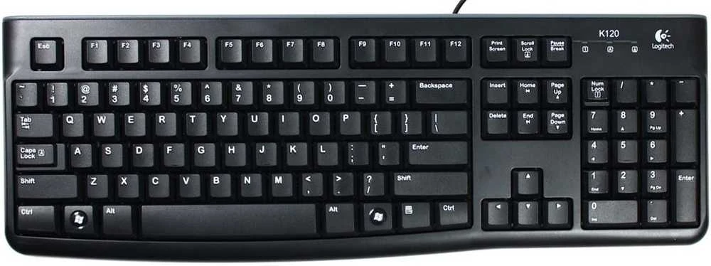 Logitech klaviatūra K120 su laidu, US/INT išdėstymas