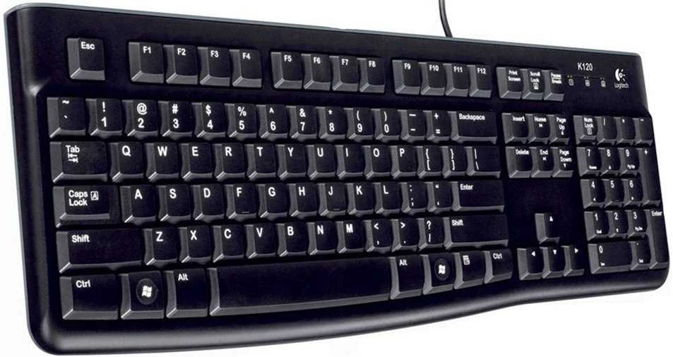 Logitech klaviatūra K120 su laidu, US/INT išdėstymas
