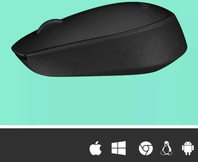Belaidė pelė Logitech M171, Juoda
