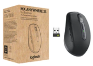 Logitech MX Anywhere 2S Belaidė pelė, RF belaidė + Bluetooth, 4000 DPI, Graphite
