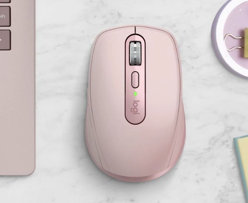 Belaidė pelė Logitech MX Anywhere 3S, rožinės spalvos