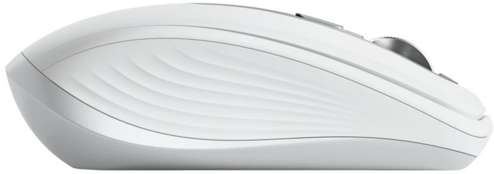 Belaidė pelė Logitech MX Anywhere 3S - RF belaidė + Bluetooth, lazerinis, 8000 DPI, Pale Pilkas (Baltas)