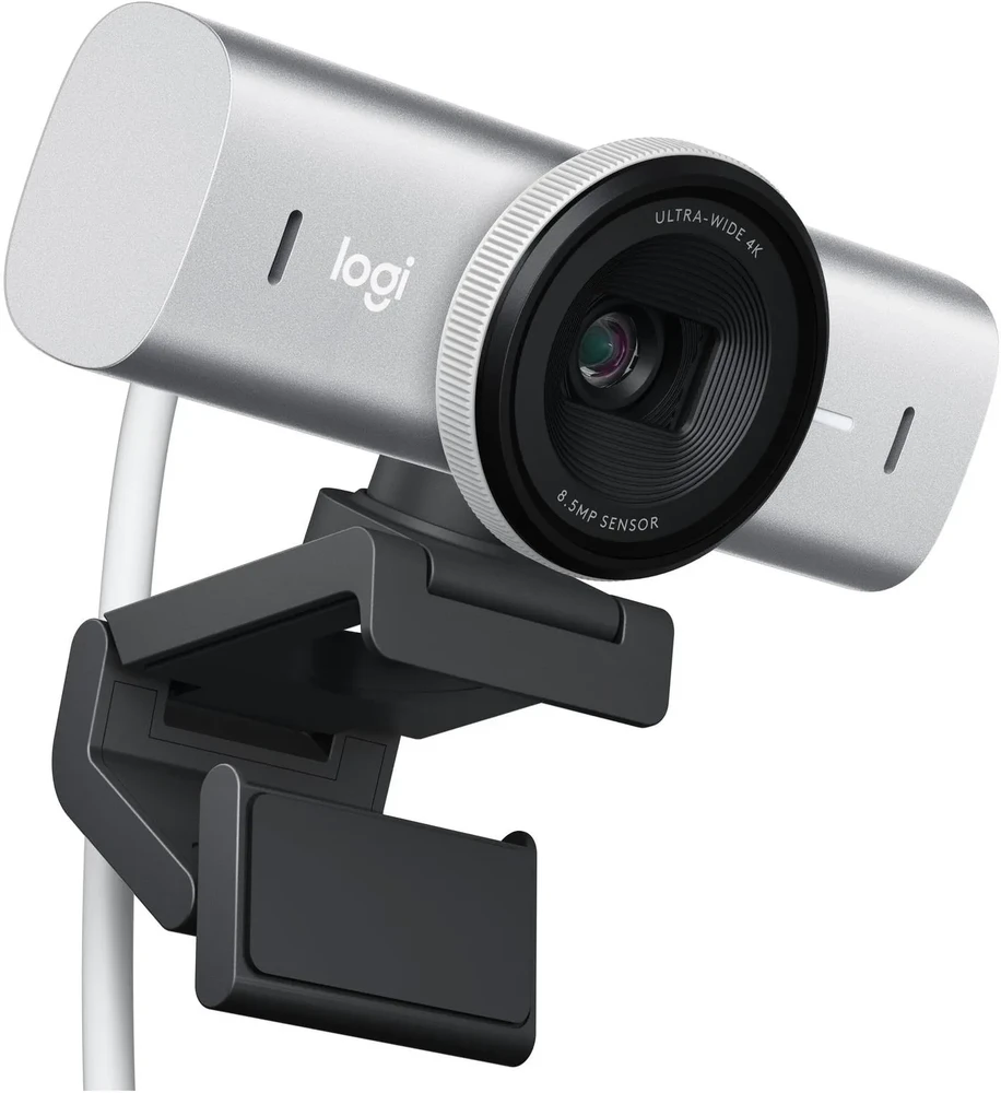 Logitech MX Brio 4K Ultra HD internetinė kamera, spalva: šviesiai pilka (960-001554)