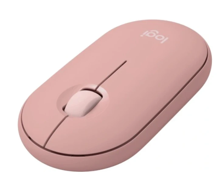 Klaviatūra ir pelė Logitech Pebble 2 Combo for Mac, rožinės spalvos