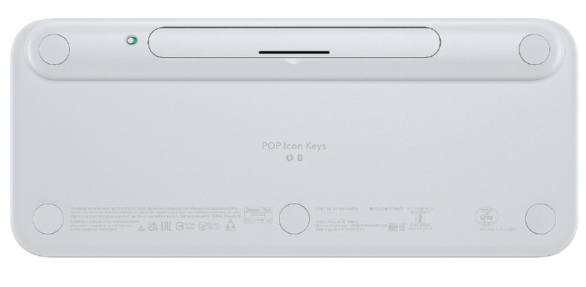Klaviatūra LOGITECH POP ICON KEYS - OFF Baltas - US INT'L - BT - INTNL-973