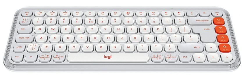Klaviatūra LOGITECH POP ICON KEYS - OFF Baltas - US INT'L - BT - INTNL-973