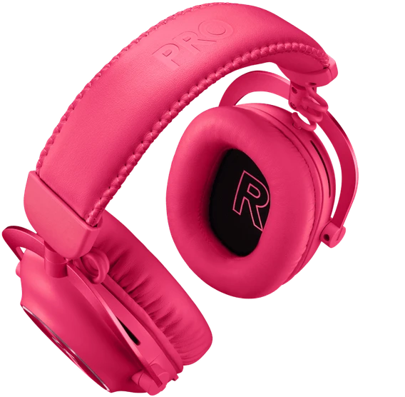 Logitech G Pro X 2 Lightspeed belaidės ausinės žaidimams, Rožinės spalvos