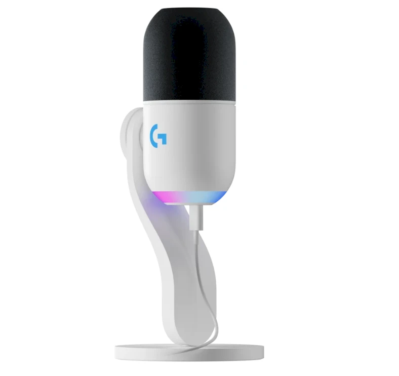 LOGITECH Yeti GX dinaminis RGB žaidimų mikrofonas su LIGHTSYNC OFF Baltas