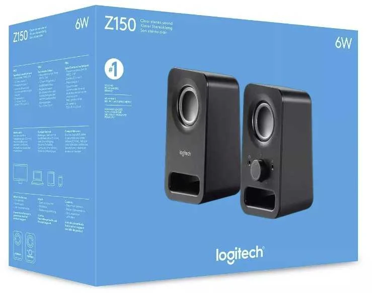 Kompiuterio garso kolonėlės LOGITECH Z150 2.0, juodos