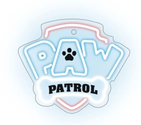 Pakabinamas šviestuvas Plastrol Pakabinamas neoninis LED šviestuvas "Paw Patrol" ant stiklo - logotipas OW-130146