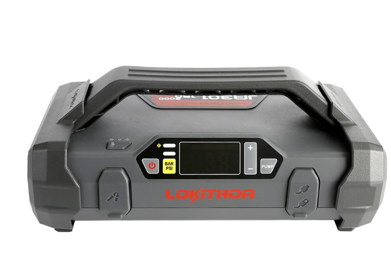 Gens Ace & Tattu Powerbank / Jump Starteris Lokithor JA301 20000mAh, 2000A su kompresoriumi 10-150 PSI