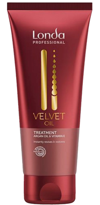Londa Professional Velvet Aliejus argano aliejaus ir vitamino E plaukų kaukė „Kremas“ blizgesiui, 200 ml