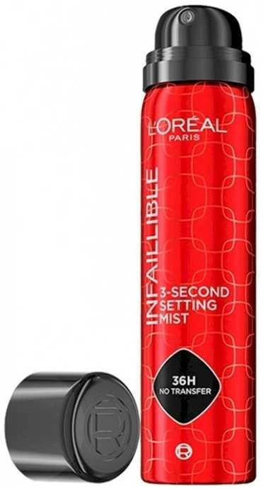 L'Oréal Paris Infaillible 3 sekundžių fiksuojantis dulksnos makiažo fiksatorius