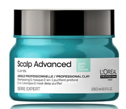 L'oreal Professionnel Scalp Advanced Purifying šampūnas ir kaukė 2 viename 250 ml