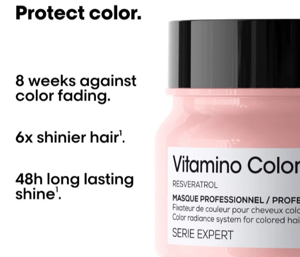 L'Oreal Professionnel Serie Expert Vitamino Color Resveratrol Hair Treatment Kremas Kaukė For Spalvą išsaugantis, 500 ml
