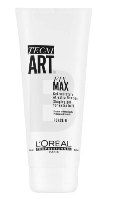 Stiprios fiksacijos plaukų želė L'oreal Professionnel Tecni Art Fix Max Gel 200 ml