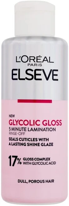 L'Oréal Paris Elseve Glycolic Gloss 5 min., glotninamoji ir atkuriamoji plaukų kaukė, 200 ml.